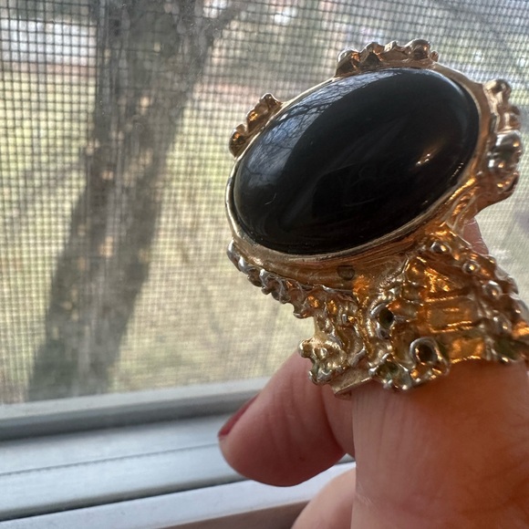 Vintage YSL rare Arty black ring size 7 - Picture 9 of 10